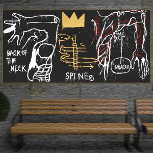 バスキア Basquiat 特大 ポスター 100x100cm 海外 アート インテリア