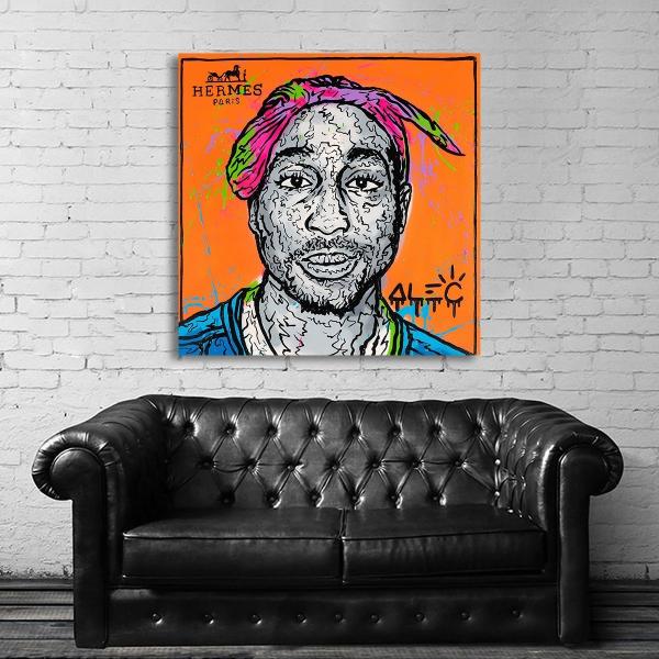 2Pac 2パック Alec Monopoly アレック モノポリー 特大 ポスター 100x100...