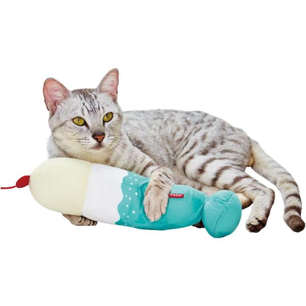 【ペティオ (Petio) 】猫用おもちゃ ひんやりけりぐるみＨＮＹ クリームソーダ