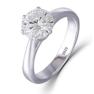 指輪 モアサナイト リング 大粒 1.5カラット 女性 彼女 人気 シンプル