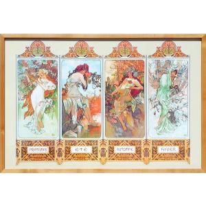 アルフォンス ミュシャ 絵画 ポスター リトグラフ グッズ 額 アート