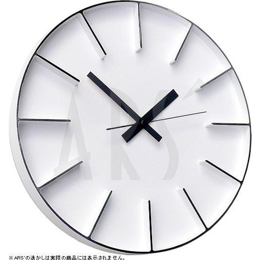 壁掛け時計 ウォールクロック レムノス アズミ edge clock 電波時計 オシャレ 北欧 シン...