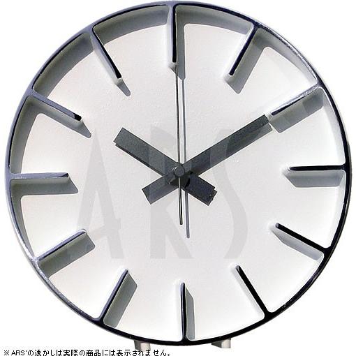 壁掛け時計 ウォールクロック レムノス アズミ edge clock 電波時計 オシャレ 北欧 シン...