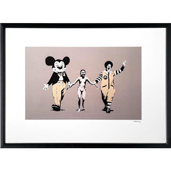 バンクシー 絵画 ポスター 絵 アートパネル アートポスター アート インテリア フレーム 額 リト...