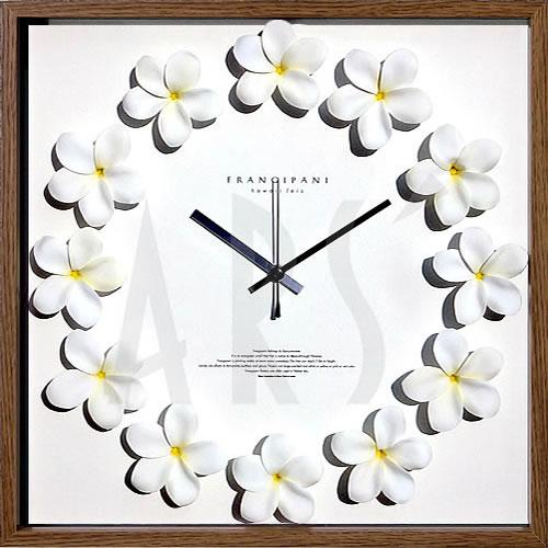 壁掛け時計 ウォールクロック プルメリアクロック 電波時計ではない オシャレ 北欧 おしゃれ シンプ...