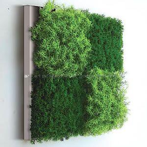 人工観葉植物の壁掛け リーフアートパネル ウォールグリーン 4A ホワイト