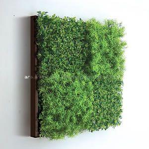 人工観葉植物の壁掛け リーフアートパネル ウォールグリーン 4B ブラウン｜arsonline