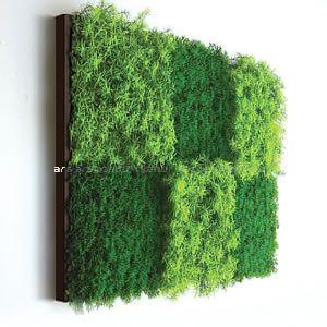 人工観葉植物の壁掛け リーフアートパネル ウォールグリーン 6A ブラウン