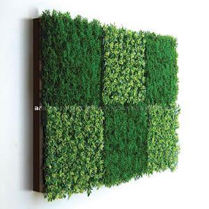 人工観葉植物の壁掛け リーフアートパネル ウォールグリーン 6C ブラウン