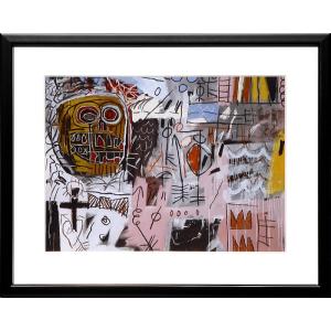 バスキア　複製画 バスキア 絵 ポスター 恐竜 絵画 額 アートパネル アート
