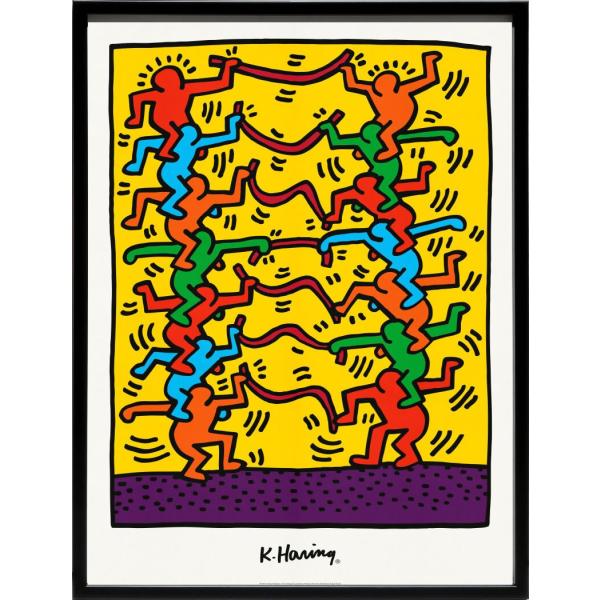 キースヘリング 絵画 ポスター 絵 アートパネル アートポスター アート インテリア フレーム 額 ...