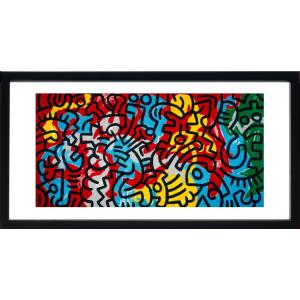 キースヘリング 絵画 ポスター 絵 アートパネル アートポスター アート インテリア フレーム 額 ...