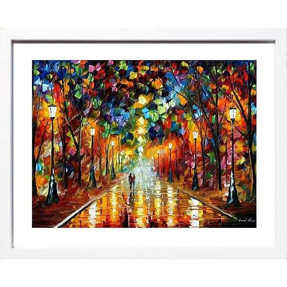 Leonid Afremov アートパネル 北欧 モダン アートフレーム 額縁付 壁掛け用 アートポ...