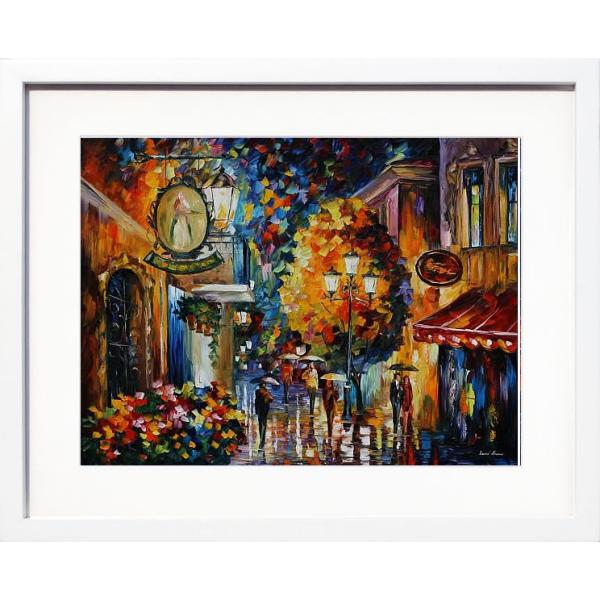 Leonid Afremov アートパネル 北欧 モダン アートフレーム 額縁付 壁掛け用 アートポ...