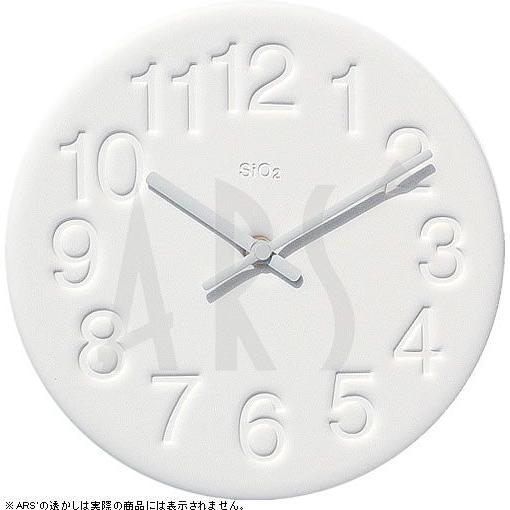 壁掛け時計 ウォールクロック レムノス 奈良 雄一 珪藻土の時計 電波時計ではない オシャレ 北欧 ...