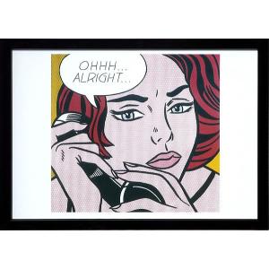 送料無料カード決済可能 アートパネル アートポスター 絵画 インテリア 壁掛け タペストリー アートフレーム 北欧 ウォールアート ロイ ポップアート おしゃれ リキテンシュタイン