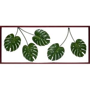 リーフパネル リーフアート リーフフレーム アートパネル フェイクグリーン 壁掛け 造花 インテリア...