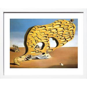 ダリの模写、パステル画、額入り、 サルバドール ダリ「セレスティアル ライド」額縁4色選択可能