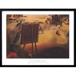 複製画・額縁付き・ダリ・「立体鏡的絵画の中のダリとガラ」 : グー