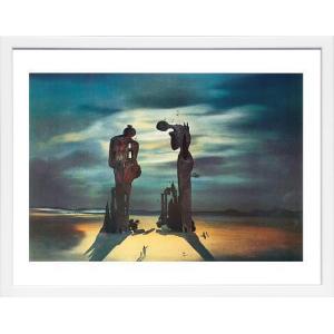 複製画・額縁付き・ダリ・「立体鏡的絵画の中のダリとガラ」 : グー