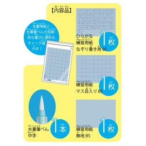呉竹 書道 水書筆ぺんで書くひらがな練習セット...の詳細画像1