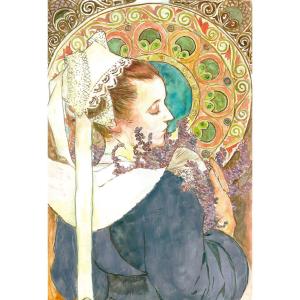 呉竹 顔彩耽美 アール・ヌーヴォーカラーセットの詳細画像2