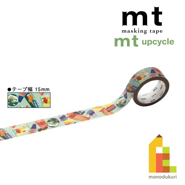 カモ井加工紙 マスキングテープ mt upcycle tape アイスのパッケージコラージュ15mm...