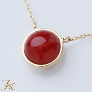 受注生産 できます！K18 血赤珊瑚 オーバル デザインペンダントトップ