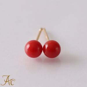 ≪送料無料&1年保証付き≫ 赤珊瑚4ミリ 丸玉 上品 希少 貴重 大人 女性