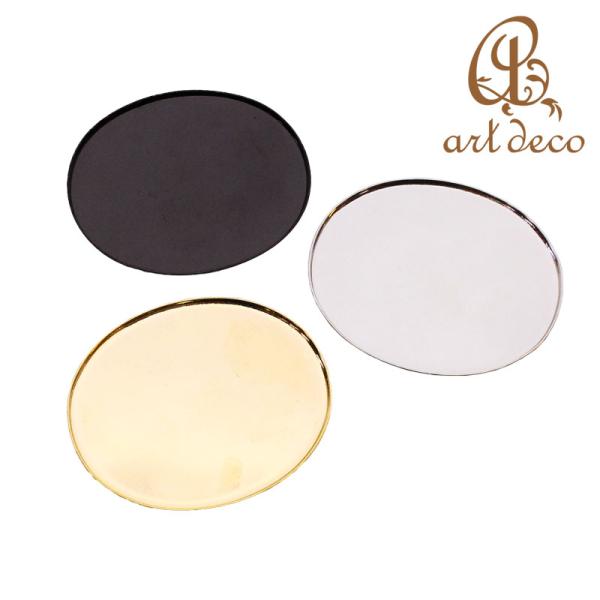 ブローチ コサージュ 楕円 1個 40mm×50mm アクセサリー パーツ ハンドメイド オリジナル...