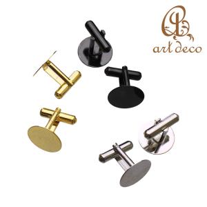 ボタン カフスボタン 楕円 1ペア 18mm×13mm アクセサリー パーツ