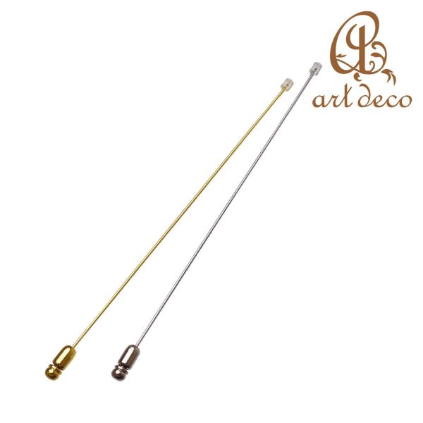 アクセサリー パーツ ハットピン アクセサリーパーツ 10本 120mm ハンドメイド 材料 卸 帽...