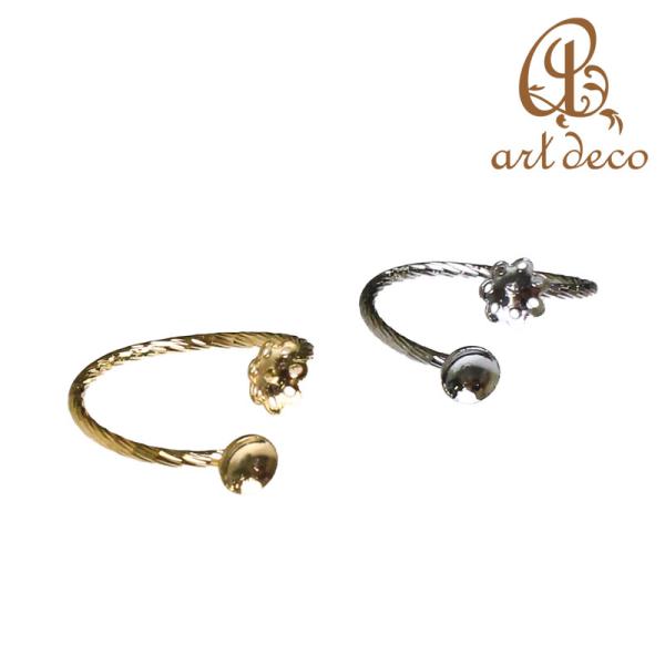 指輪 フォークリング 円形 1個 内径18mm アクセサリー パーツ ハンドメイド 材料 金具 装飾...