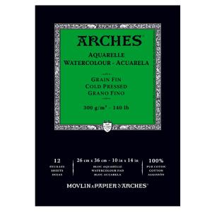 アルシュ水彩紙パッド 300g/m2 細目 260×360mm　