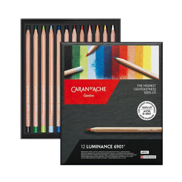 カランダッシュ色鉛筆　ルミナンス ６９０１　１２色セット 紙箱入