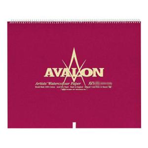 アヴァロン水彩紙 AVS-F4 300g スプリング 中目 12枚入[スケッチブック]