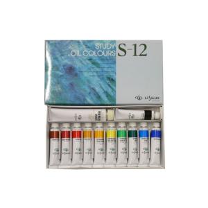 クサカベ油絵具セット S-12（12色セット）[習作用油絵具]
