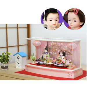 ワンランク上のプリンセス雛人形 ケースセット R型 グラデーションピンク雛 ＜3SY-69WP>