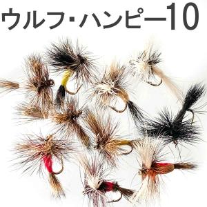 ドライフライ ウルフ１０本セット フライフィッシング