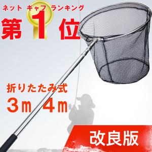 本日セール 【本日セール タモ網 たも 網 おすすめ 青物 4m 3m 堤防 海釣り 海 安い ネット 柄 釣り