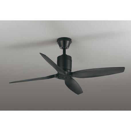 オーデリック シーリングファン本体 WF031 パイプ吊型 リモコン付 ブラック 【北海道・東北・九...