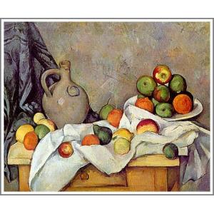 複製画 送料無料 絵画 油彩画 油絵 模写ポール・セザンヌ「りんごと