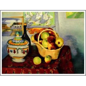 複製画 送料無料 絵画 油彩画 油絵 模写ポール・セザンヌ「りんごと