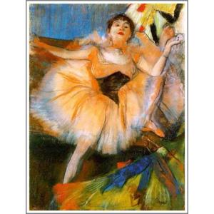 複製画 送料無料 絵画 油彩画 油絵 模写エドガー・ドガ「舞台の二人の