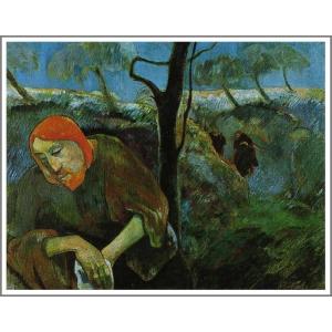 ゴーギャン油絵 送料無料】絵画：ポール・ゴーギャン「黄色いキリストのある