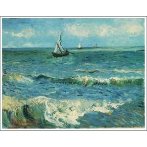 送料無料】絵画：フィンセント・ファン・ゴッホ「サント・マリーの海