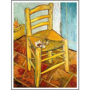 【送料無料】絵画：フィンセント・ファン・ゴッホ「パイプを置いたゴッホの椅子」●サイズF8(45.5×38.0cm)●絵画（油絵複製画）オーダーメイド制作｜art-meigakan0717