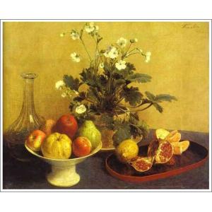 複製画 送料無料 絵画 油彩画 油絵 模写ファンタン・ラトゥール「薔薇