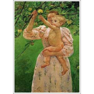 複製画 送料無料 絵画 油彩画 油絵 模写メアリー・カサット「編み物を