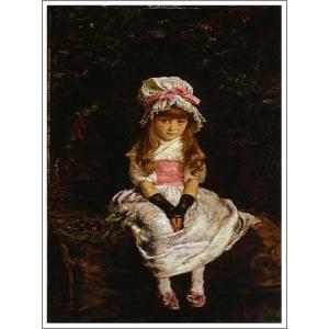 複製画 送料無料 絵画 油彩画 油絵 模写ミレイ「二度目のお説教」F20